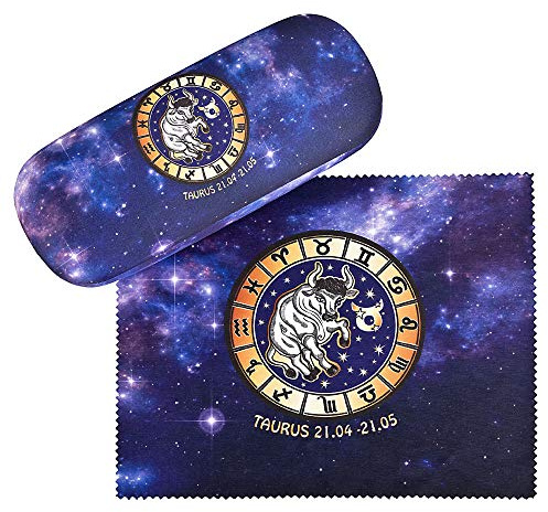 VON LILIENFELD Sternzeichen Brillenetui Geschenk Set Putztuch Damen Herren
