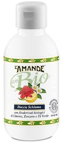 L'Amande DOCCIA SCHIUMA BIO 200 ML - Additivo per acqua da bagno - Schiuma da bagno - Bubble Bath - Leggero e Naturale - Rilassamento