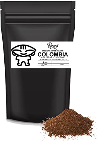 Boconó Specialty Coffee - 250 g de Café de especialidad de Colombia Molido medio grueso - Tueste medio - ideal para Prensa Francesa - Cafetera Italiana - V60 - Filtros