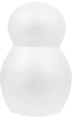 3 Stücke Schneemann Dekofigur Styropor Figuren Styroporkugeln Weihnachtsfiguren Basteln Kinder Bastelset Bemalen Styroporformen Material DIY Weihnachten Dekoration Tischdeko