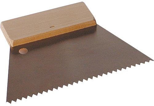 Spatule dentee C4 8x8x250mm bois