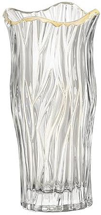 Glasvase Gross,1X Blumenvase für Vasen deko,Wohnzimmer Deko,Schlafzimmer Deko,Deko Vase für Hochzeit,Party,ca. Kaliber 10.5xBoden 8xHöhe 22.8cm,Bunt