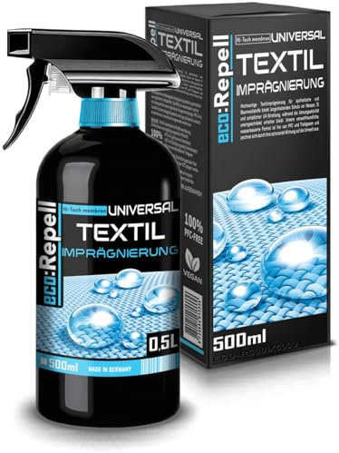 Eco:Repell 500ml Textilien Imprägnierspray - Polstermöbel, Polster, Sofa, Couch, Teppich, Schutzspray für Haushalt - Indoor & Outdoor – PFC-frei