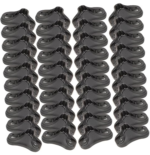 INOOMP 50pcs Tent Rope Adjusters and Wear-resistant Rope Tensioners Lightweight for Camping Outdoor Hiking Accessories for Tent and Picnic Use