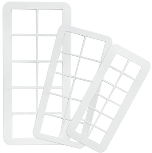 3 Pcs Square Cookie Cutter, Cake Fondant Cutter Set, Geometric Multicutter, Cake Fondant Cutter, 3 Size Square Biscuit Cutters Cake Decorating (Square)