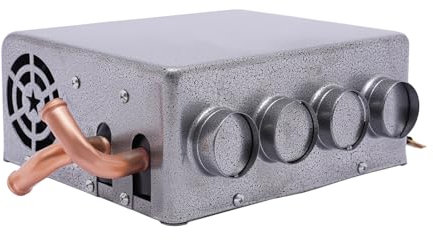 Vielrosse Auto Heizung, 12V Universal Truck Car Underdash Compact Heater Kit Demister Schnelleheizung Copper Tube+Speed Switch
