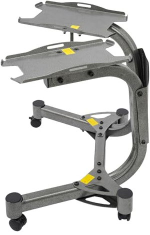 Supporto regolabile per manubri, supporto per bilanciere in ferro, supporto standard in metallo, supporto per il peso del rack per la casa, assemblare e conservare 64 x 39 x 62 cm