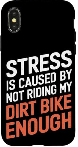 Le stress est causé par le fait de ne pas rouler assez sur ma moto tout-terrain Coque pour iPhone X/XS