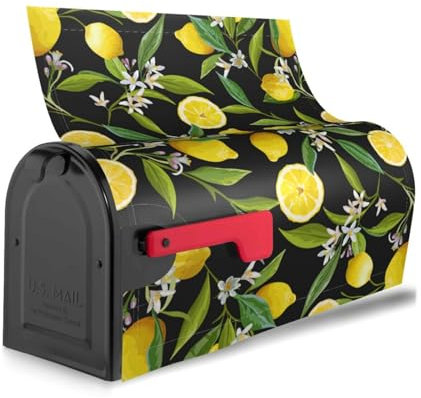 Housse de boîte aux lettres Oxford jaune de qualité supérieure, élégante et durable pour la décoration de boîte aux lettres de la maison
