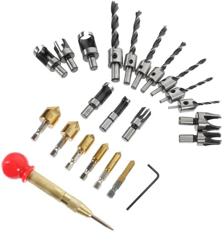 Cabilock Brocas Avellanadoras Herramientas De Carpintero Kit Completo Para Bricolaje
