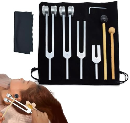 128 Hz Vamend Tuning Fork - Sound Healing Instrument | Meditation & Yoga Therapie Fork Set | Entspannungsinstrument für Wellness, Chakra -Ausgleich, Stressabbau - für Starter und Experten