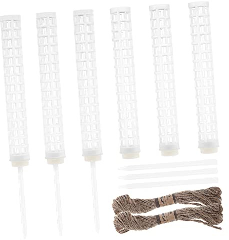 Abaodam 6piezas De De Plástico para Plantas Monstera Postes De para Plantas Trepadoras con Cuerdas para Decoración De Macetas