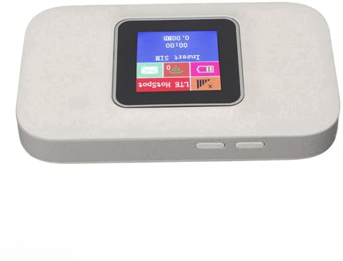 Yunseity Módem WiFi Móvil 5G, Mini Enrutador MÓVIL INALÁMBRICO, Punto DE Acceso DE Enrutador WiFi Portátil DE 300Mbps hasta 10 Dispositivos DE Conexión para Europa