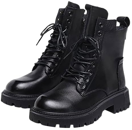 Generico scarpe sci donna Stivali Gomma Bambina Casual Lunghi Con Cerniera Laterale E Lacci Motivo Stampato a Stivali Overknee Da Western Per Donna Stivaletti Lunghi scarpe calde