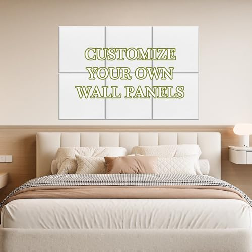 Personalized Soundproof Wall Panel, Custom Art Acoustic Panels Customized Acoustic Pannel Wall Art for Living Room Home & Office Decor 12 Inch X 12 Inch X 0.4 Inch (35.4INCH*47.2INCH 12PCS)