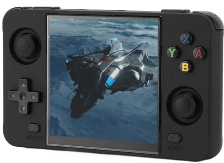 Acouto Handheld Retro Game Console 4 Inch Screen Portable Video Game Console with 2 Small Memory Cards for Kids 16G and 128G Powered RK3566 By Quad 64 for Handheld ConsoleHandheld (#11)