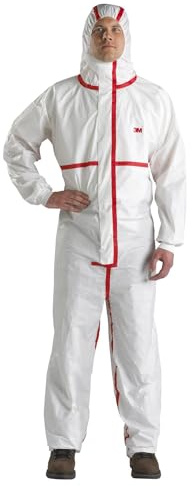 3M Schutzanzug 4565, Weiß + Rot
