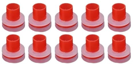 EKFBQBGW 60~10 PCS Faucet PPR Pipe Leak-Proof Sealing Gaskets Thread Installation Fitting Sealed Ring Silicone Washers(Red,10PCS_1.7 * 1.9 cm)
