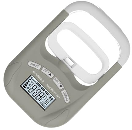Dinamometro A Maniglia Manuale,Misuratore Elettrico di Presa 180kg | Dinamometro Elettrico per Mano e Presa,
