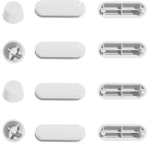 Lot de 12 tampons pour abattant de WC - Pièces de rechange en caoutchouc - Insonorisation acoustique - Entretoises de siège de toilette