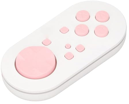 Diyeeni Controlador Bluetooth Inalámbrico, Gamepad Compacto Portátil con Teclas de Control Sensibles y 15 Luces LED, Compatible con la Aplicación Anki para para IOS para OS X (PINK)