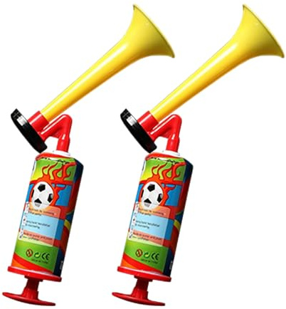 2 Stück Airhorn Loud Handheld Tröte Air Horn,Air Horn Druckluft Hupe,Druckluftfanfare Air Horn Extrem Laut , Signalhorn, Lufthorn für Stadionhorn Boot Party World CupTröte Zum Anfeuern Hupe