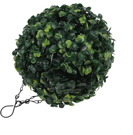 Feeshoppher Lampada sferica decorativa a energia solare, lanterna sferica artificiale con LED bianco caldo e colorato, in plastica resistente alle intemperie, per giardino, cortile, matrimoni (16 cm