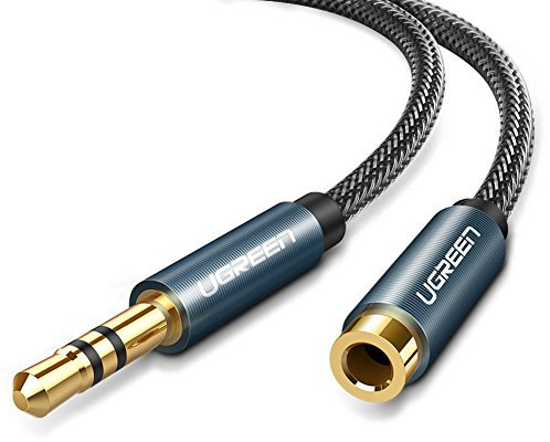 UGREEN Cavo Prolunga Audio Jack 3,5mm Maschio a Femmina Cable di Estensione Cuffie Compatibile con Smartphone, Tablet, MP3 Player, PC, Altoparlanti (3M)