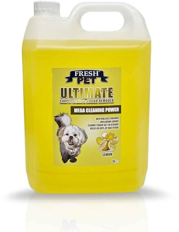 Fresh Pet Ultimate Carpet Shampoo - made to tackle Pet Odour - 5L Range (LEMON)