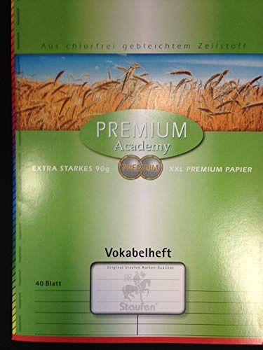 Staufen Vokabelheft 2-Spalten 40 Blatt DIN A4