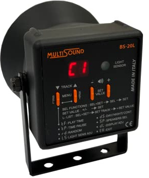 MultiSound Sonic Animal Repeller Device Against Wild Boar, Deer, Roe, Fox and Wolf | Acoustic Boar and Animals Deterrent to Ward off Harmful Wild Animals (BS-20L WILD 1)