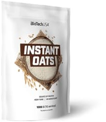 BioTechUSA Instant Oats | Feines Hafermehl für Porridge & Shakes | Pflanzliche Proteinquelle | Ballaststoffreich | Geringer zuckergehalt, ohne Konservierungsstoffe | 1000g, Schokolade