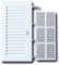 BricoLoco Lot de 2 grilles d'aération rectangulaires en plastique type Shunt avec fermeture réglable et moustiquaire, spécial salle de bain et cuisine (fermeture et mousqueton, 2 pièces)