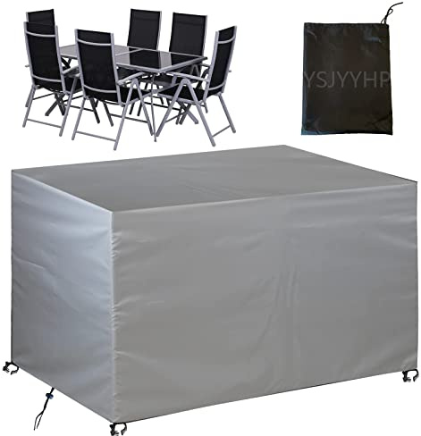 YSJYYHP Housse Table de Jardin,220x100x75cm Housse De Protection Table De Jardin Imperméable 420D Oxford Résistant,Extérieur Bache Salon De Jardin pour Table De Jardin, Rectangulaire