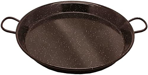 FERRETERIA LEPANTO Paellera Esmaltada, paellera valenciana 30 cm hasta 70 cm, paellera con capacidad hasta 25 raciones. (70)