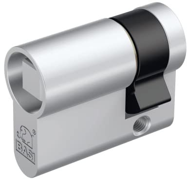 BASI | Vierkant Halbzylinder 10/30 mm | Vierkant Zylinder | 8 mm innenliegend | für Absperrpfosten Schaukästen Feuerwehr Müllbehälter Schlüsselschalter