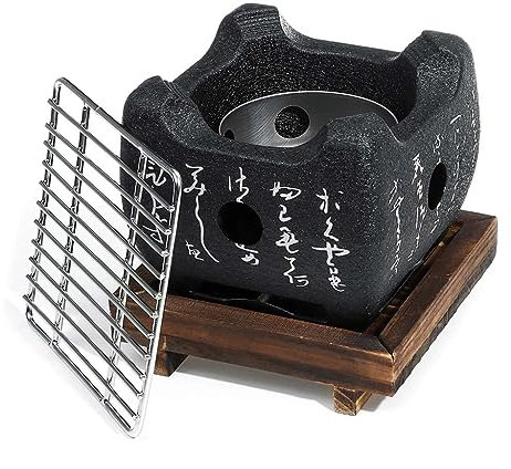 esmen Barbecue au Charbon de Bois Four à Barbecue Japonais, Grille de Barbecue en Aluminium, étagère de Barbecue pour la Cuisine en Plein air, Le Camping, la randonnée Gril au Propane sur Pied