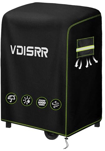 VDISRR Grillabdeckung Wetterfest, 600D Oxford Heavy Duty Abdeckhaube 77x70x110cm für Weber Spirit 210 Grill, Grill Abdeckung Klein Grill Schutzhülle für 2 Brenner Gasgrill mit Klappbarer Seitenablage