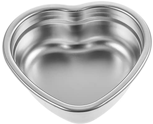 Ciieeo Stainless Steel Snack Plate Heart Shaped Dish Small Serving Platter for Restaurant Kitchen Vintage Style