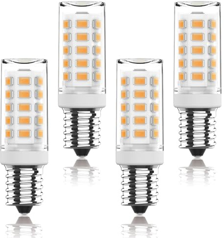 Aegislogic E14 Led Warmweiss Glühbirne, 4er-Pack 3000K 500lm 3W LED Birne Lampen, kein Flackern, ersetzt 25-40W Halogenlampen, nicht Dimmbar