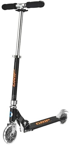 micro™ Sprite LED Black Grip™ Version | Das ORIGINAL | Kinder Roller ab 5-12 Jahren | Premium Kinderroller | Lenker höhenverstellbar | Cityroller