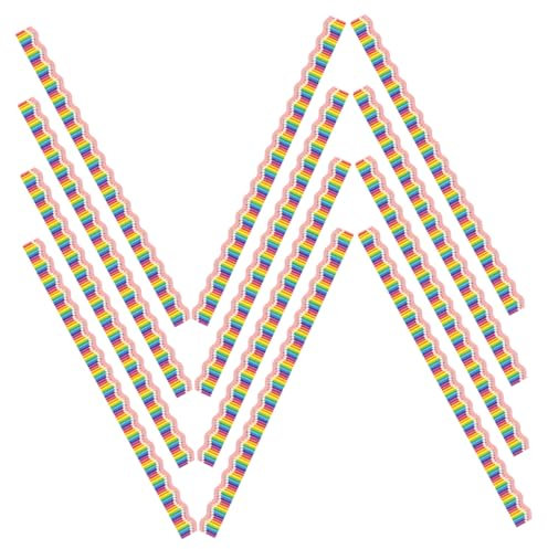 Operitacx 12pcs Magnetic Brush Sticker Decorative Borders for Home Office Classroom Blackboard
