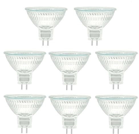 JQslight Ampoules Halogènes Réflecteur GU5.3 35W, Dimmable Projecteur, Ampoule Spot Halogène MR16, 400LM, Blanc Chaud 2700K, 36 °Faisceaux, Base à 2 Broches, Lampe à Réflecteur