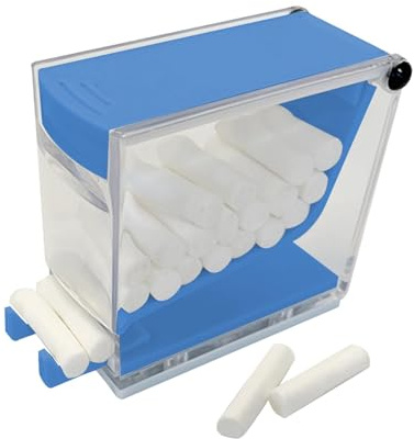 Baumwollrollenhalter für Zahnarzt – Spender für Wattepads | Transparenter | Zahnarzt-Organizer | Aufbewahrungsbox für Zahnarztbedarf