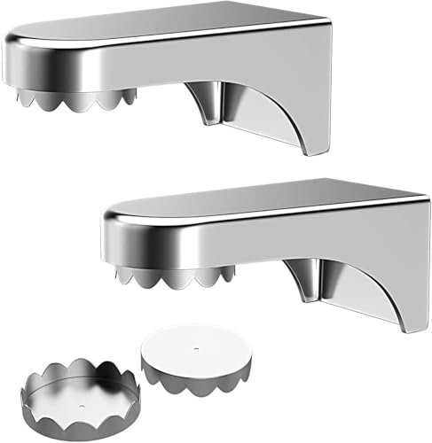 2 Stück Magnet-Seifenhalter, Edelstahl, Seifenhalter Magnet Ohne Bohren, Wandhalterung mit 4 Deckeln für Spüle, Waschbecken, Küche, Badezimmer