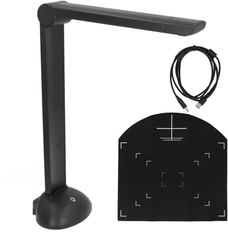 Dokumentenscankamera, 12 MP HD A3 A4 Dokumentenscanner mit LED-Licht, 3672 X 2856 Auflösung, Tragbar und Faltbar, USB, Dokumentenscanner