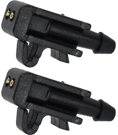 Wivplex Frontscheibenwischer-Waschdüse, Strahlschlauch, for Renault, Megane 2 3 MK2 MK3 2002–2015, Scenic 2, Laguna Fluence, 8200082347 Auto-Scheibenwaschdüse(2pcs Nozzles)