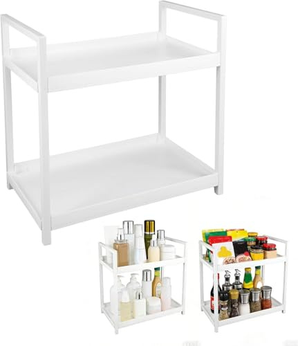 Orixo Organizzatore per Il Bagno a 2 Livelli Bianco 30x17x30 cm