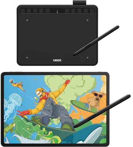 Ugee Tableta UT3 14.25 Pulgadas Pantalla Grande 2.4K y Tableta Gráfica S640