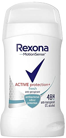 Antiperspirantstift för kvinnor Rexona MotionSense Active Protection+Fresh med antibakteriellt skydd 40 ml